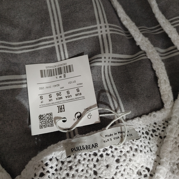 NWT crochet knit top summer loose fit tank cropped top - Picture 4 of 5